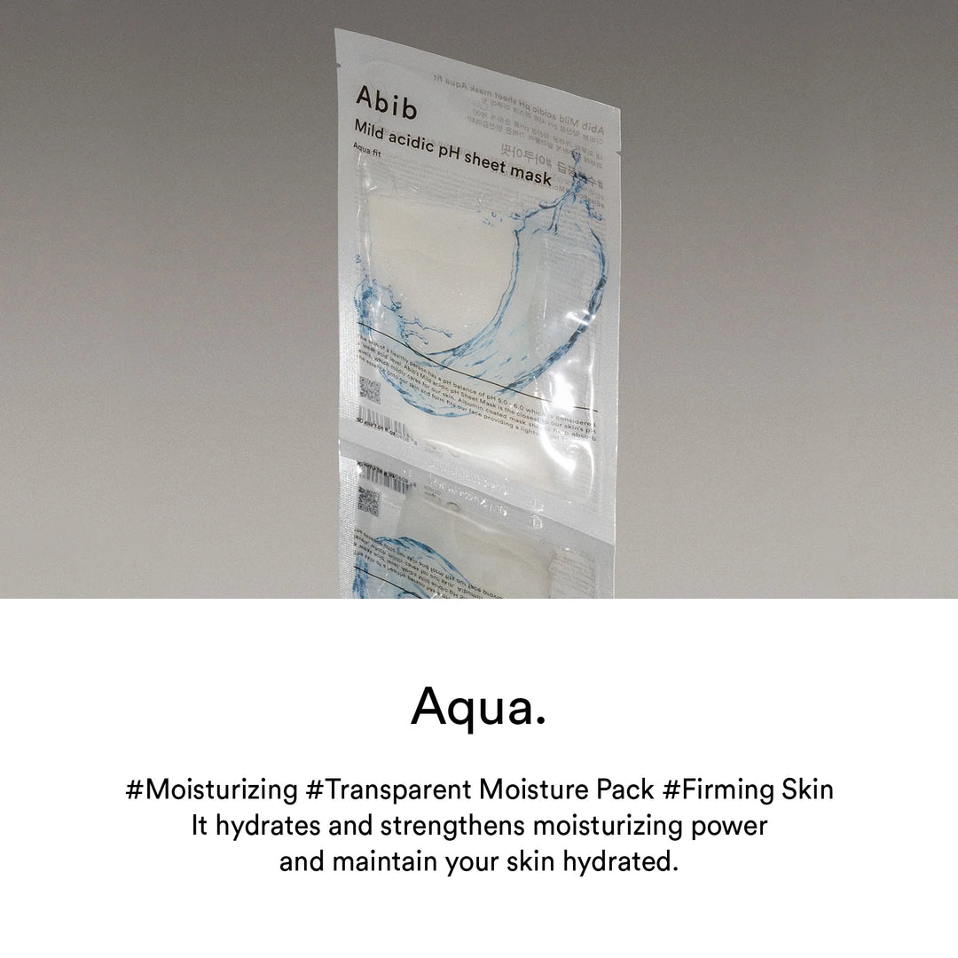 Abib - Mild Acidic Ph Sheet Mask Aqua Fit - 1 ea