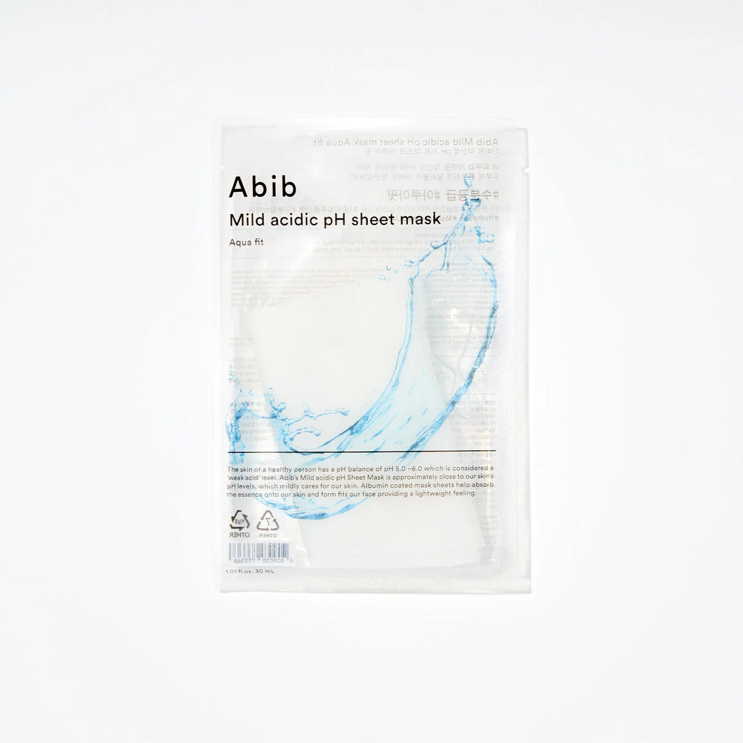 Abib - Mild Acidic Ph Sheet Mask Aqua Fit - 1 ea