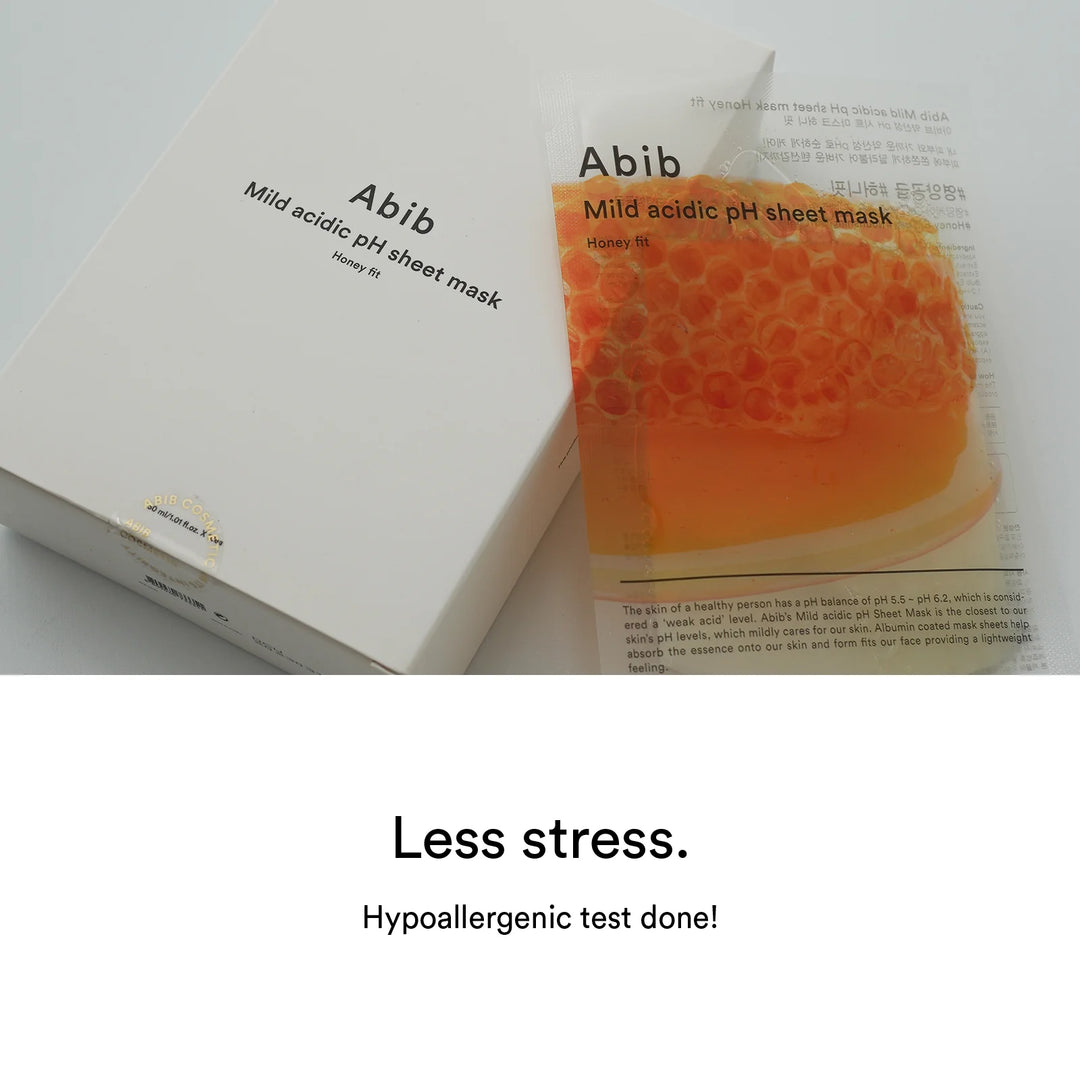 Abib - Mild Acidic Ph Sheet Mask Honey Fit - 1 ea