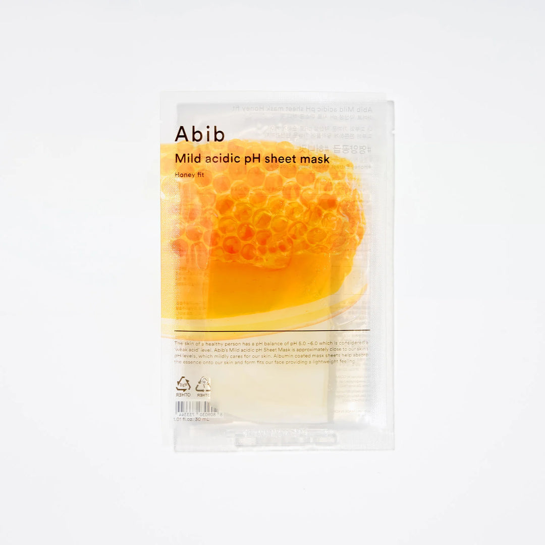 Abib - Mild Acidic Ph Sheet Mask Honey Fit - 1 ea