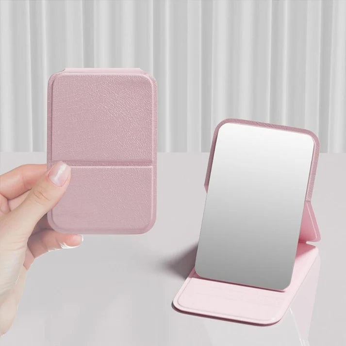 xixi - Portable Cosmetic Mirror [#Pink - 62g]