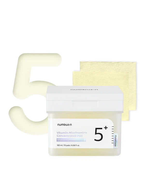 numbuzin- No.5 Vitamin-Niacinamide Disques de coton- 70 Pads