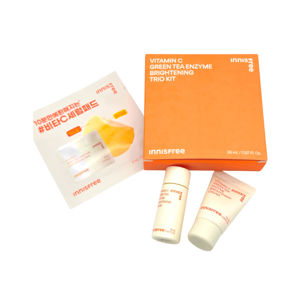 0.87 oz, InnisFree Vitamin C Green Tea Enzyme Brightening Tro Kit