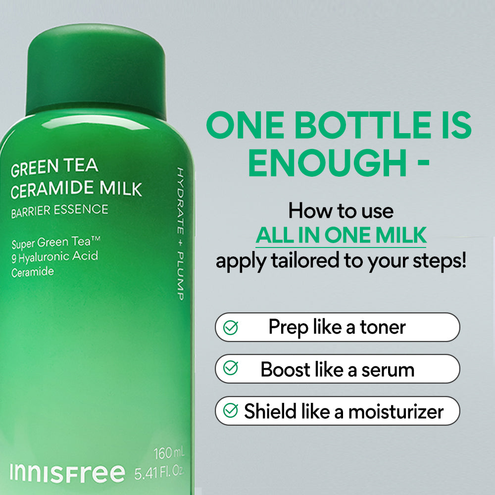 Innisfree Green Tea Ceramide Milk - 160 ml
