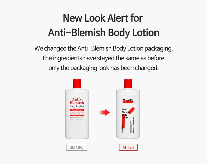 TIA'M Anti-Blemish Body Lotion: Back & Chest Renewal Formula for Clear Skin