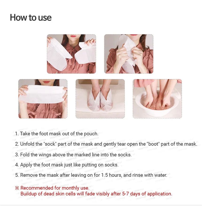 Purederm Advanced Exfoliating Foot Peeling Mask for Silky Soft Feet, 1 Pair