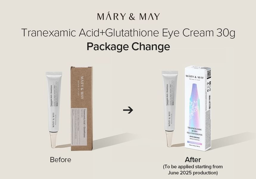 Mary&May K-Beauty Tranexamic Acid Glutathione Eye Cream Bulk Box 40-Pack