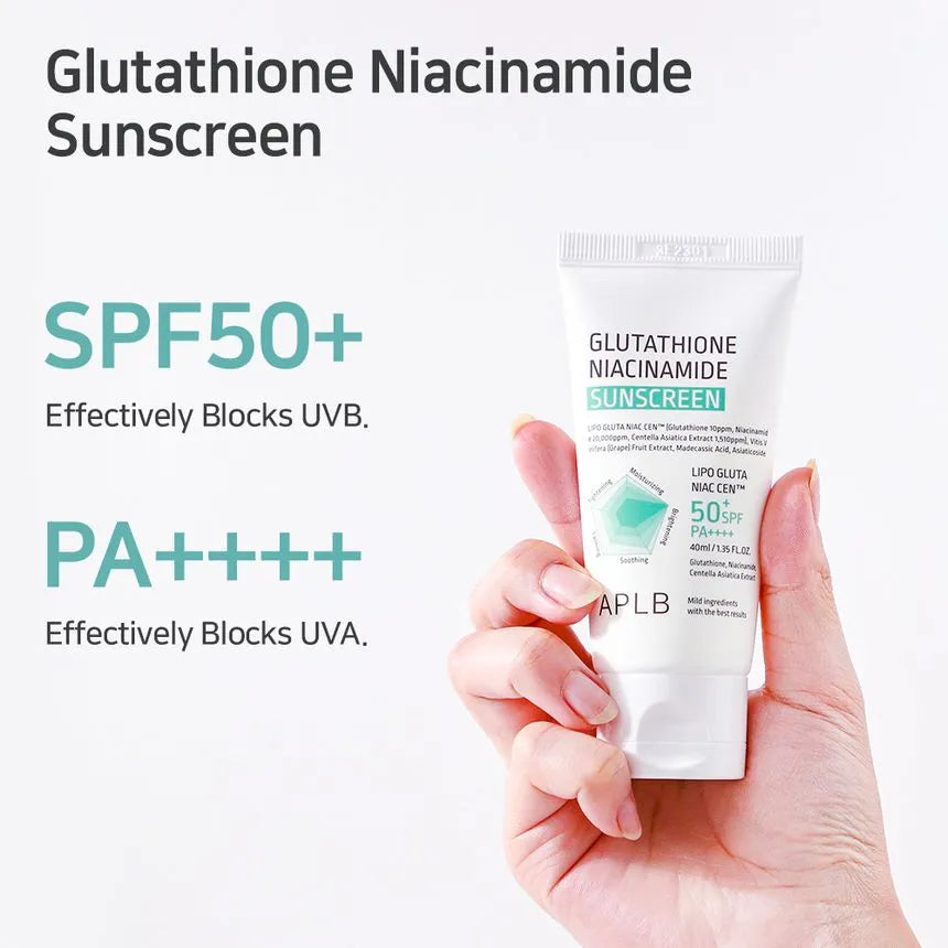 APLB Glutathione Niacinamide Sunscreen SPF50+ PA++++ 40ml