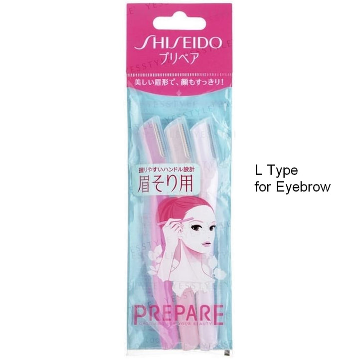 Shiseido Prepare Face & Body T-Type Razors for Smooth Skin - 3 Pcs