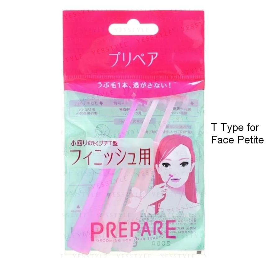Shiseido Prepare Face & Body T-Type Razors for Smooth Skin - 3 Pcs