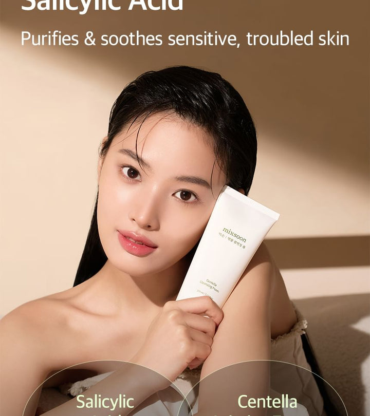 Mixsoon Centella Calming Foam Cleanser for Sensitive Skin (5.07 fl oz)