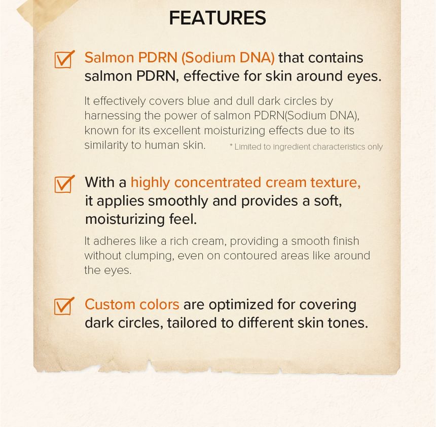 SKINFOOD Salmon Dark Circle Concealer Cream K-Beauty Eye Brightener