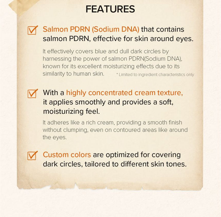 SKINFOOD Salmon Dark Circle Concealer Cream K-Beauty Eye Brightener