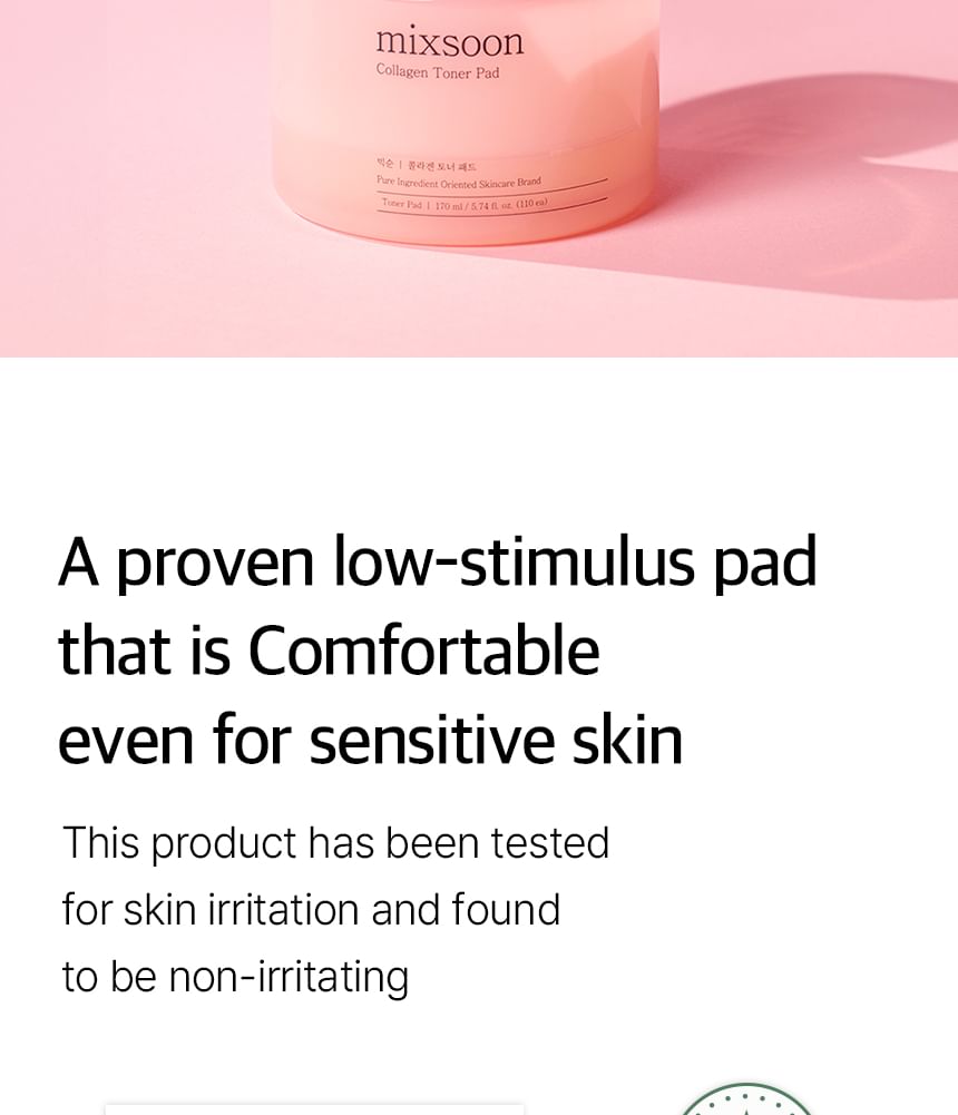 Mixsoon Collagen Toner Pads: Hydrating Anti-Aging Exfoliating Facial Treatment