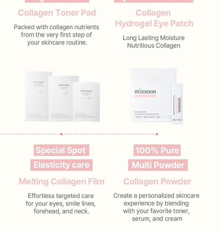 Mixsoon Collagen Toner Pads: Hydrating Anti-Aging Exfoliating Facial Treatment