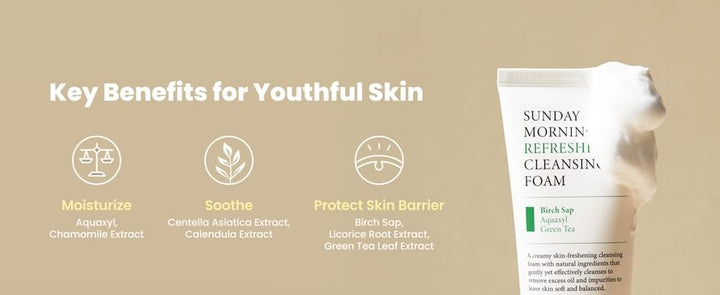 AXIS-Y Sunday Morning Hydrating pH-Balanced Cleansing Foam for All Skin Types