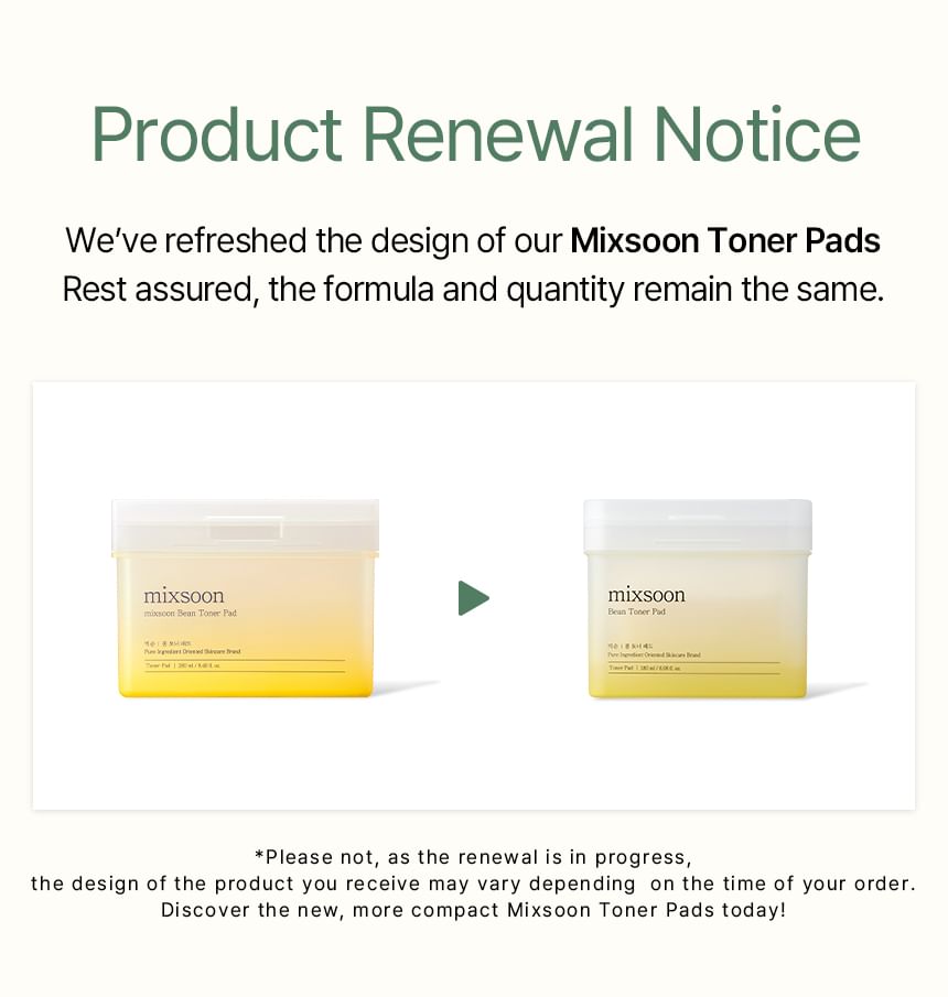 Mixsoon Bean Toner Pads: Hydrating, Exfoliating, and Skin-Balancing Treatment