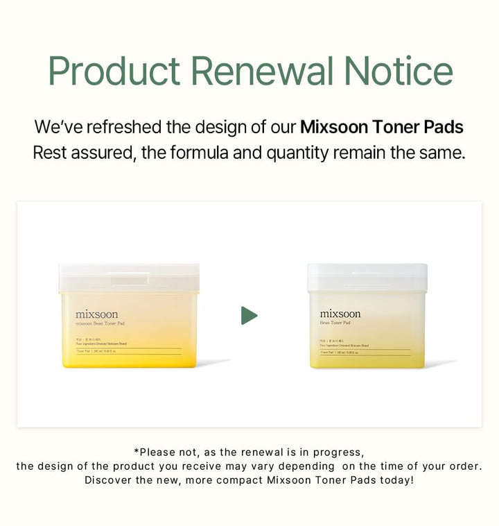 Mixsoon Bean Toner Pads: Hydrating, Exfoliating, and Skin-Balancing Treatment