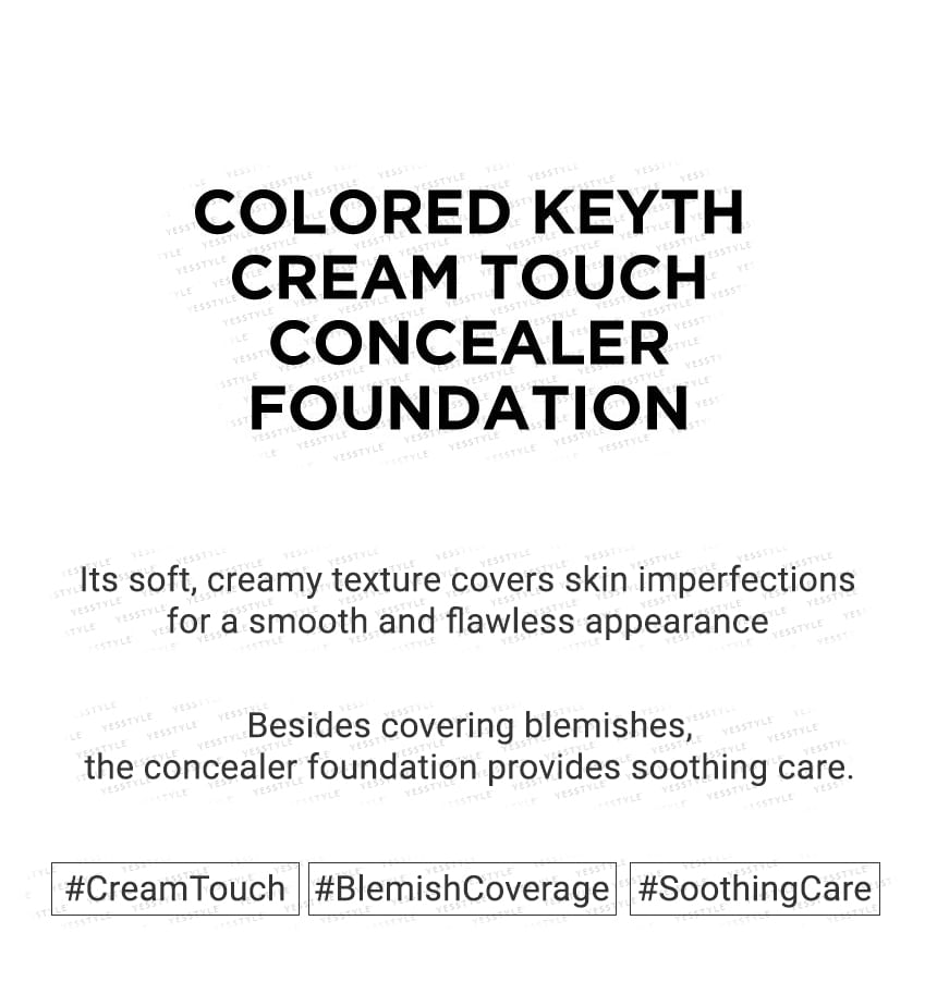 KEYTH - Cream Touch Concealer Foundation - 2 Colors