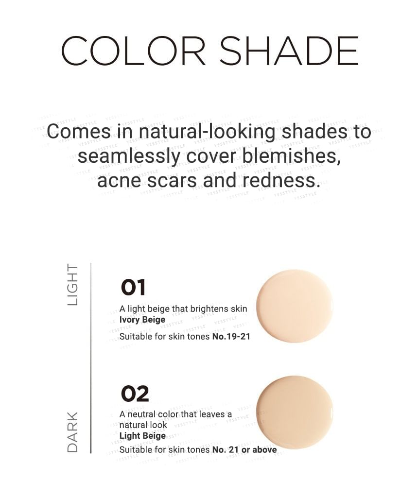 KEYTH - Cream Touch Concealer Foundation - 2 Colors