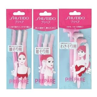 Shiseido Prepare Face & Body T-Type Razors for Smooth Skin - 3 Pcs