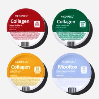 MEDI-PEEL Vegan Modeling Cup Pack: Rejuvenating Face Mask Treatments, 4 Types
