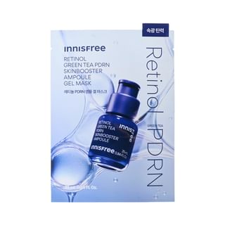 Innisfree Retinol Green Tea PDRN Skin Booster Ampoule Gel Mask