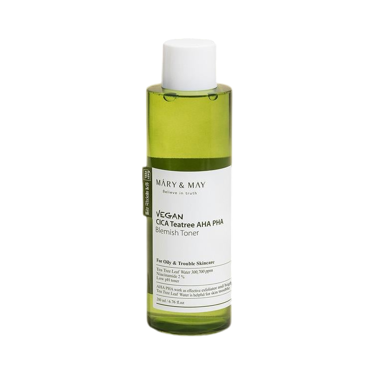[MARY&MAY] Vegan CICA Tea Tree AHA PHA Toner - 200ml