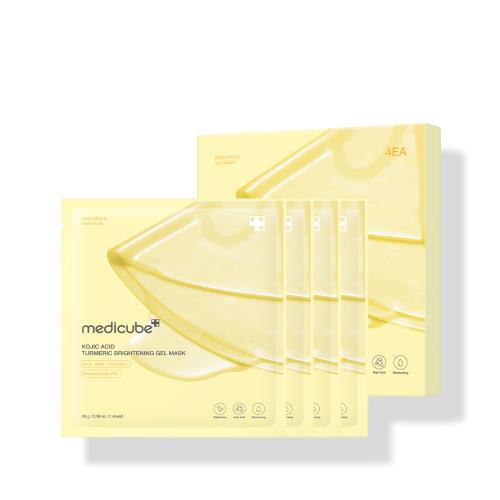medicube - Masque gel éclat au curcuma et acide kojique – 4 masques