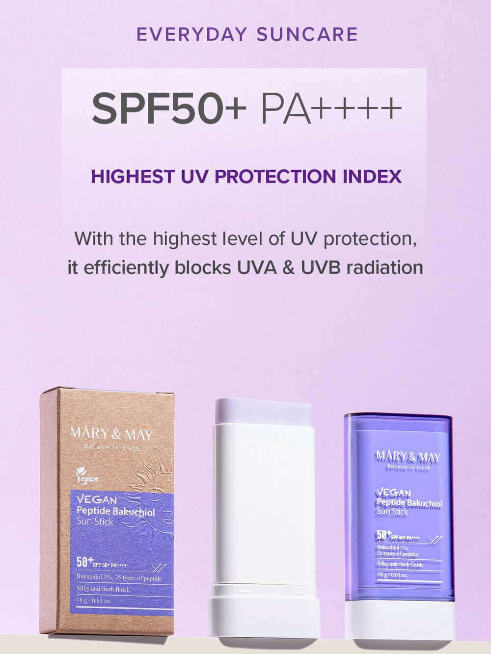 Vegan Peptide Bakuchiol Sun Stick SPF50+