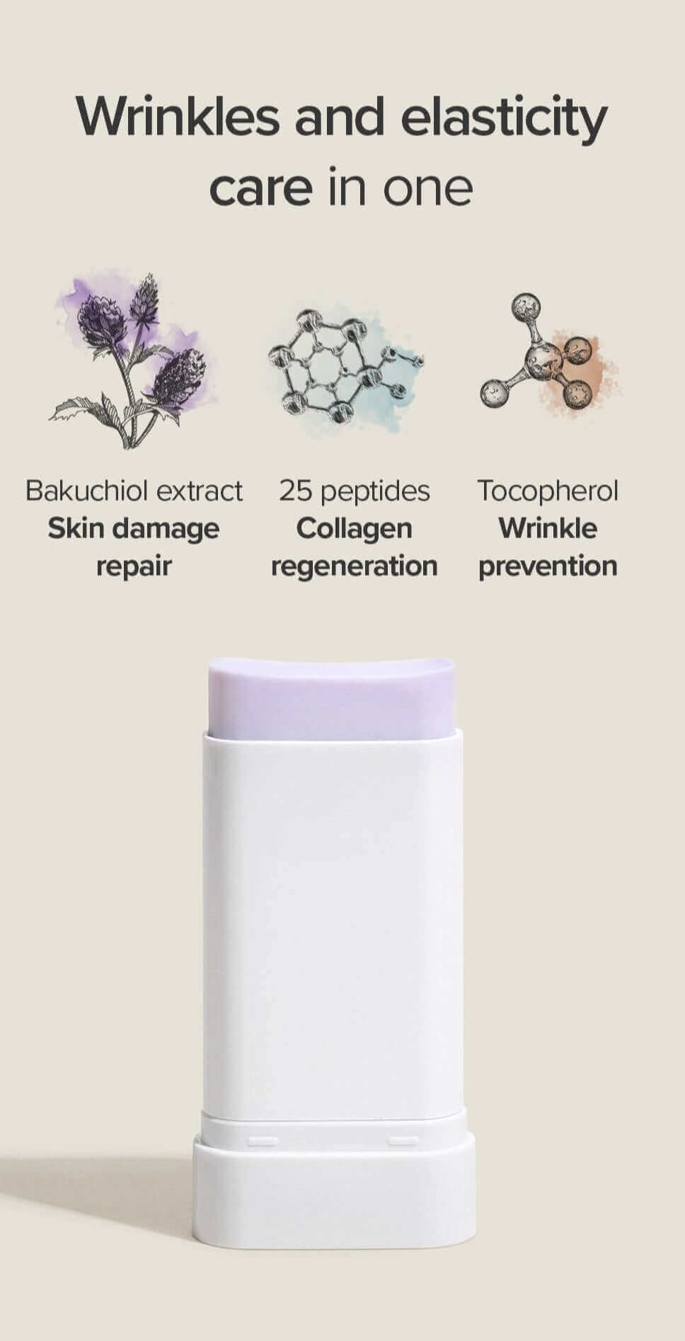 Vegan Peptide Bakuchiol Sun Stick SPF50+