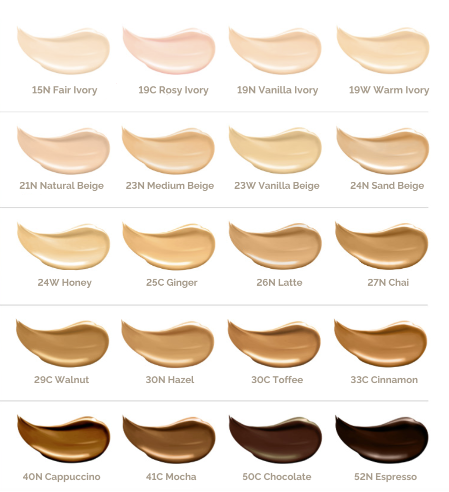 Dewy Glass Skin Foundation - 20 Shades (30ml)