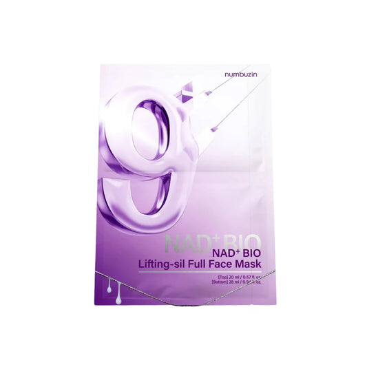 numbuzin - Masque Visage No.9 NAD Bio Lifting Full Cover – 4 unités