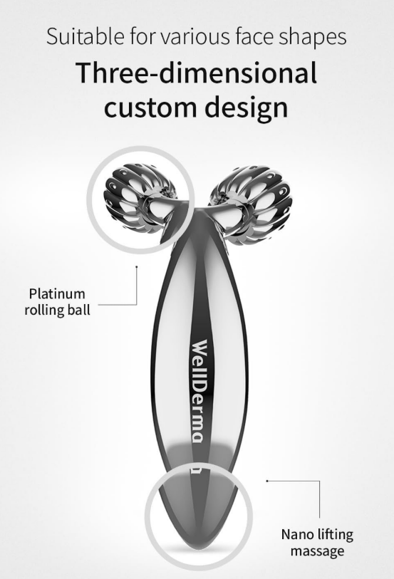 WellDerma - Face Lifting Compact Roller - Silver