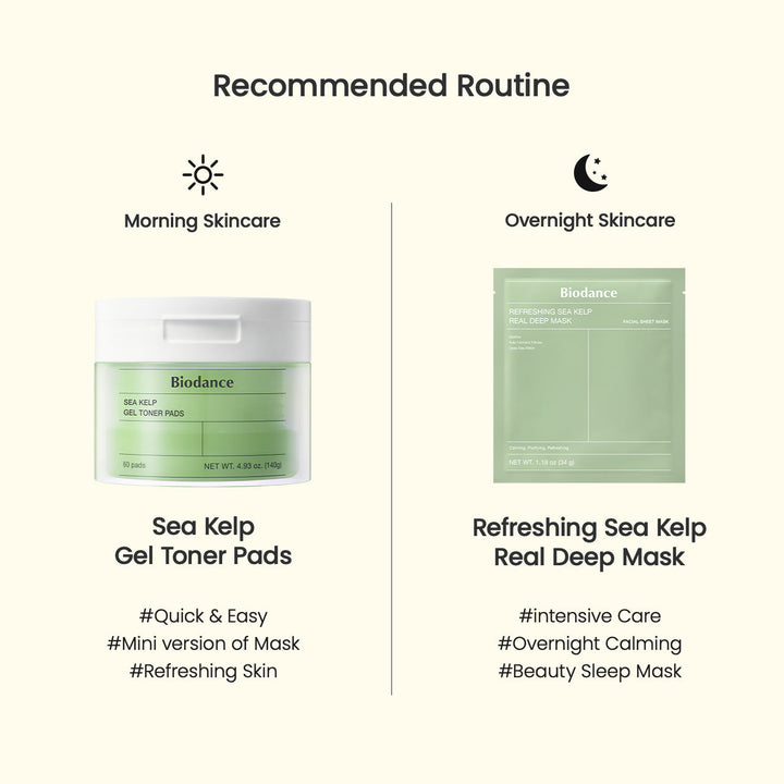 Sea Kelp Gel Toner Pads