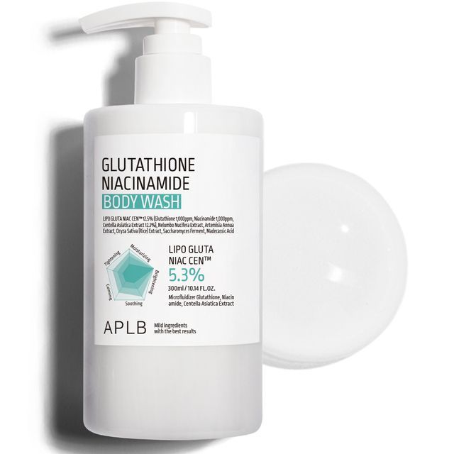 APLB Glutathione Niacinamide Body Wash: Brightening, Hydrating, Soothing, 10.14 fl oz