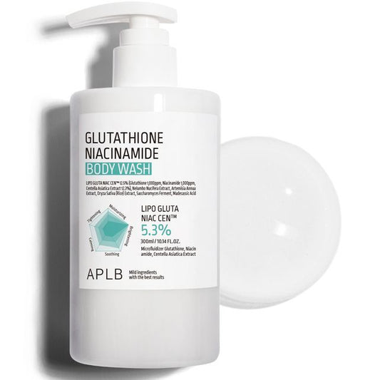 APLB Glutathione Niacinamide Body Wash: Brightening, Hydrating, Soothing, 10.14 fl oz