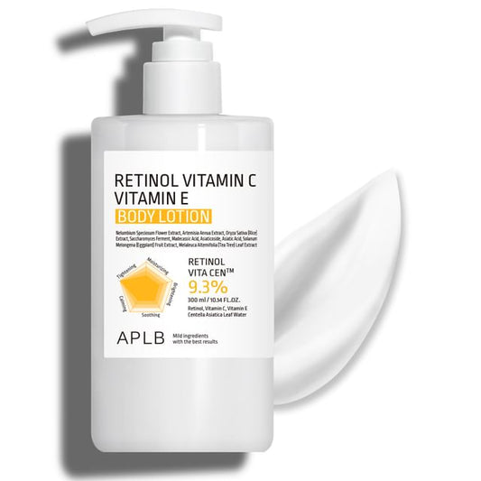 APLB Retinol Vitamin C E Body Lotion: Brightening, Soothing, Anti-Aging Skincare