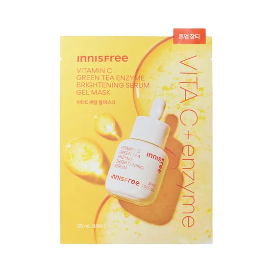 innisfree - Vitamin C Green Tea Enzyme Brightening Serum Gel Mask [25ml x 1 sheet]
