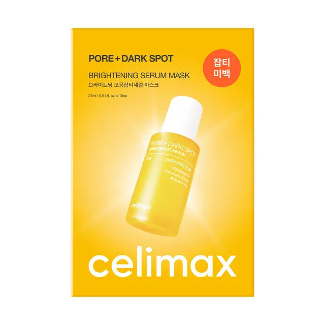 celimax - Pore+ Dark Spot Brightening Serum Mask Set  [27ml x 10 sheets]