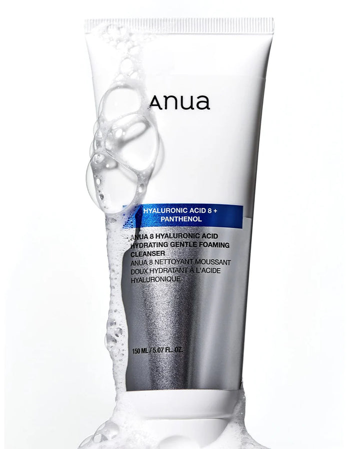 Anua - Nettoyant Moussant Doux Hydratant aux 8 Acides Hyaluroniques - 150 ml