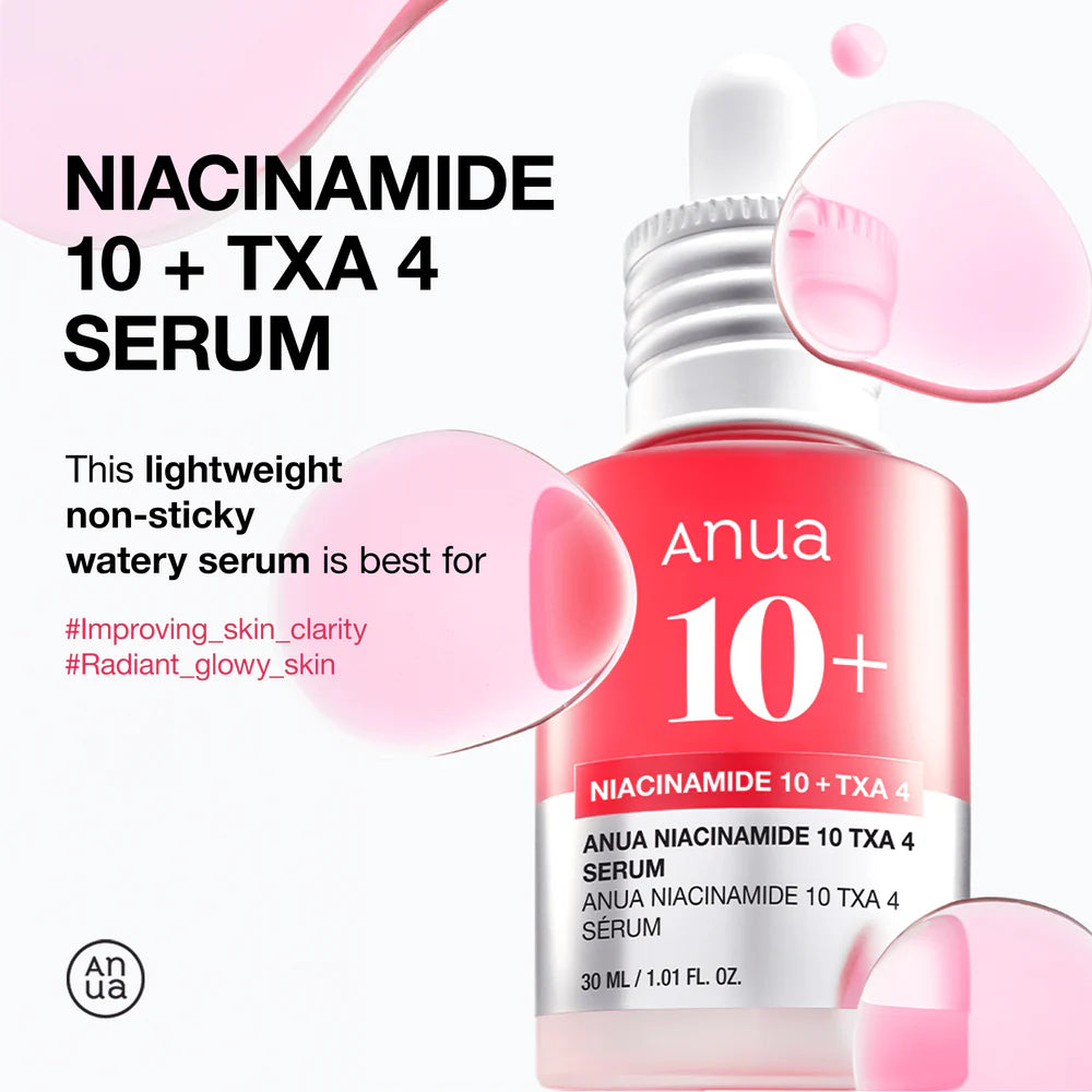 Anua - Sérum Éclat Niacinamide 10% & Acide Tranexamique 4% – 30 ml