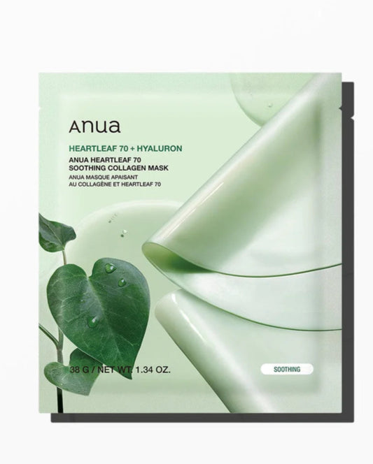 Anua – Masque Apaisant au Collagène Heartleaf 70