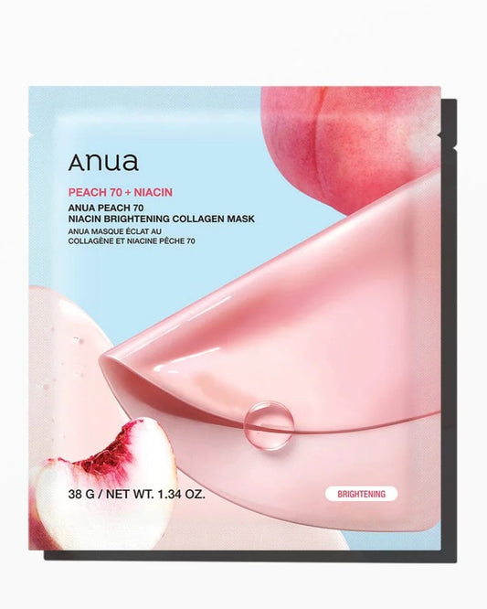 Anua – Masque Éclat au Collagène et Pêche 70