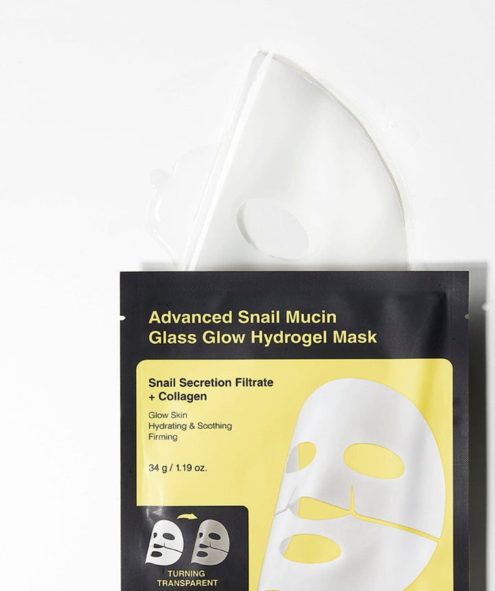 Advanced Snail Mucin Glass Glow Hydrogel Mask, 1 pc