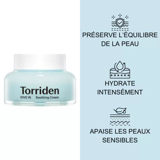 Torriden - Dive-In Low-Molecular Hyaluronic Acid Soothing Cream - 100 ml