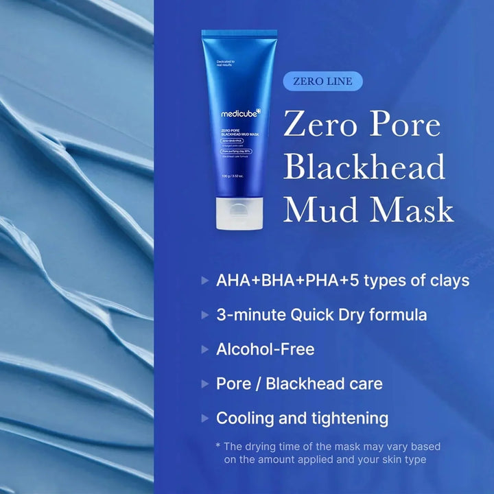 Medicube - Zero Pore Blackhead Mud Mask - Purifying Face Mask with Clay - 100g