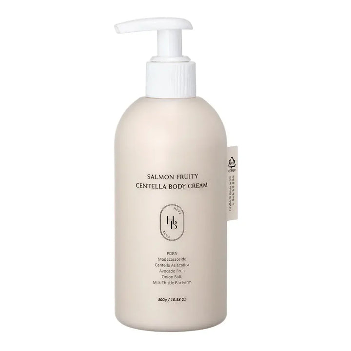 HEVEBLUE - Crème corps centella & saumon - 300g