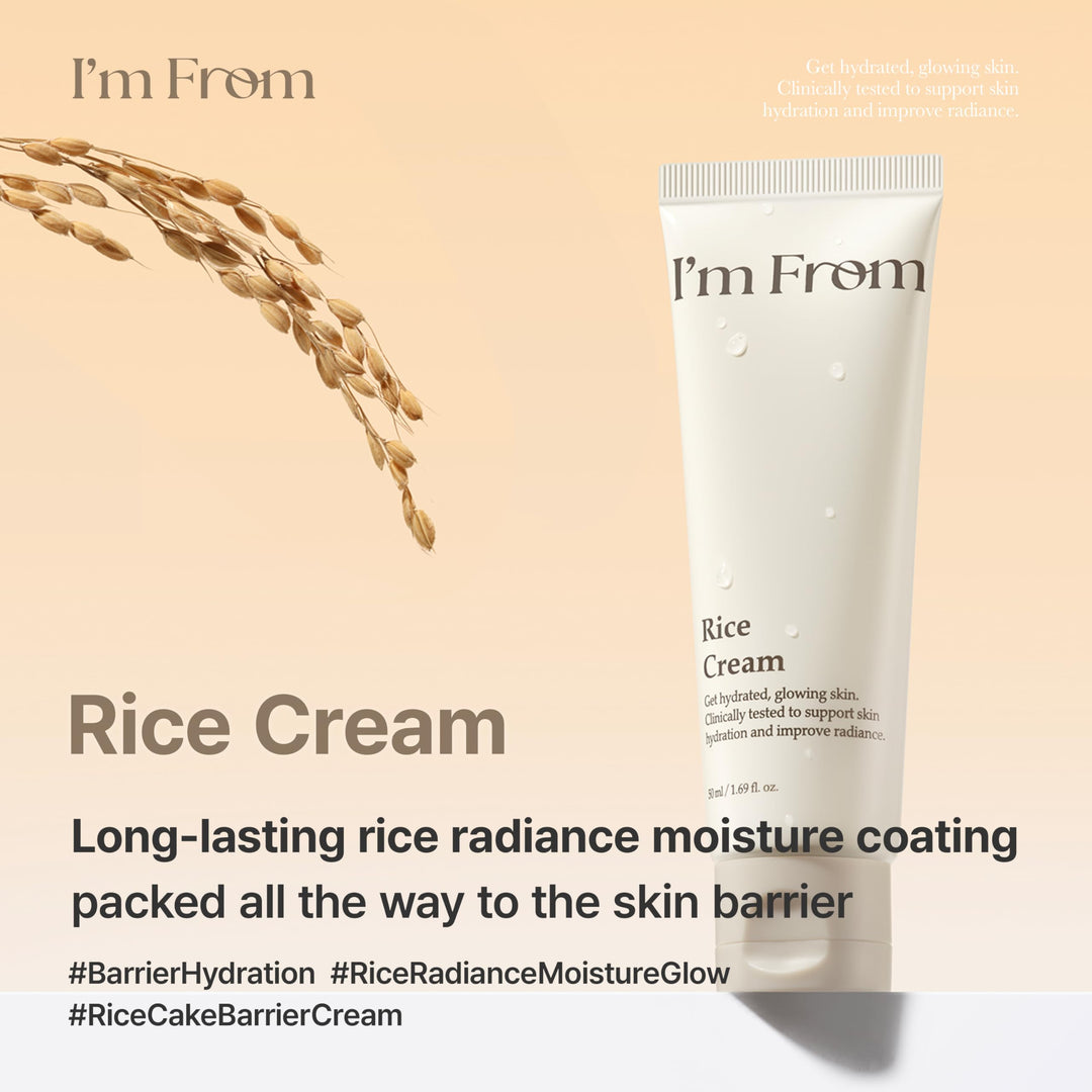 I'M From Rice Cream Hydrating Face Moisturizer with Rice Water & Ceramide 1.69 oz Rice 8809525936205
