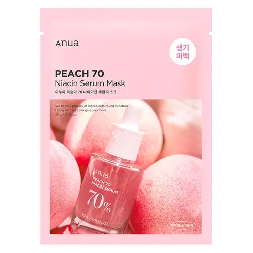 Anua- Masque Sérum Peach 70 Niacin - Masque tissu hydratant